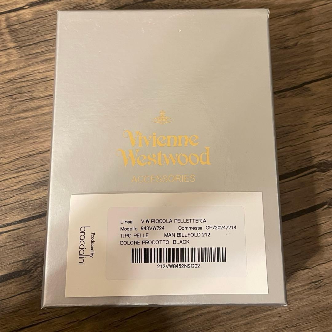 【新品未使用】Vivienne Westwood 二つ折り財布 ブラック 大人気