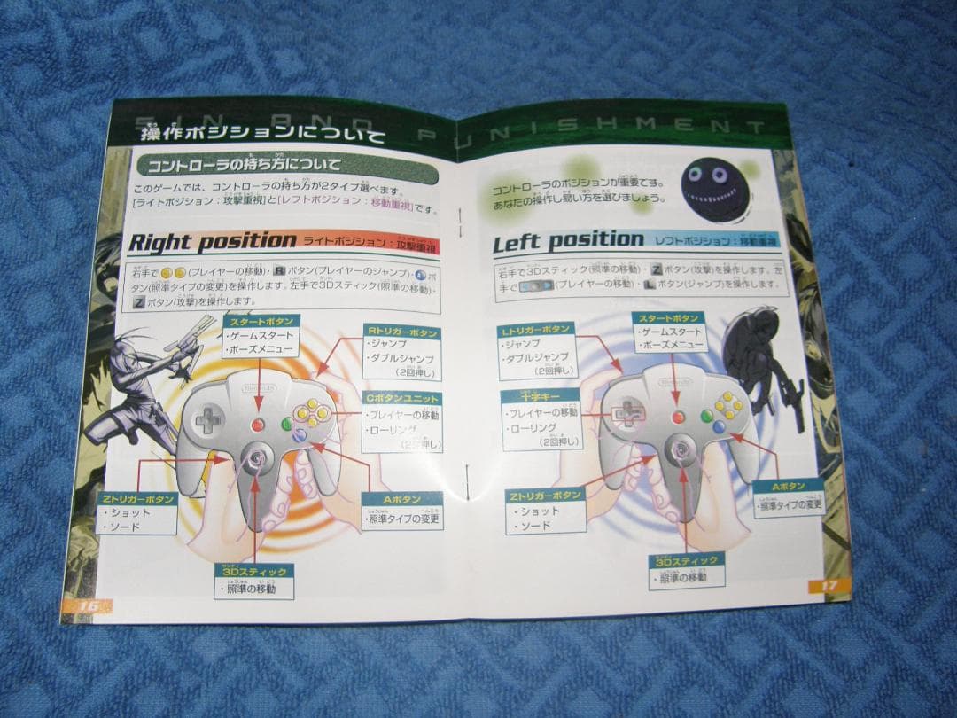 任天堂64ソフト「罪と罰」中古動作品の出品です。