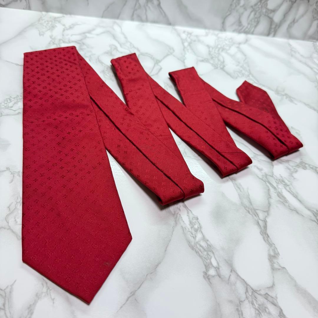 ✨美品✨ 現行 LOUIS VUITTON ネクタイ シルク100% モノグラム