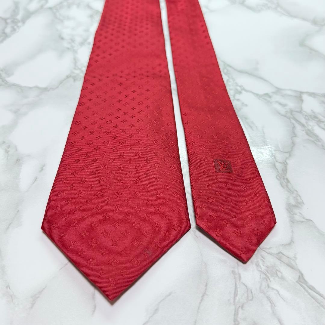 ✨美品✨ 現行 LOUIS VUITTON ネクタイ シルク100% モノグラム