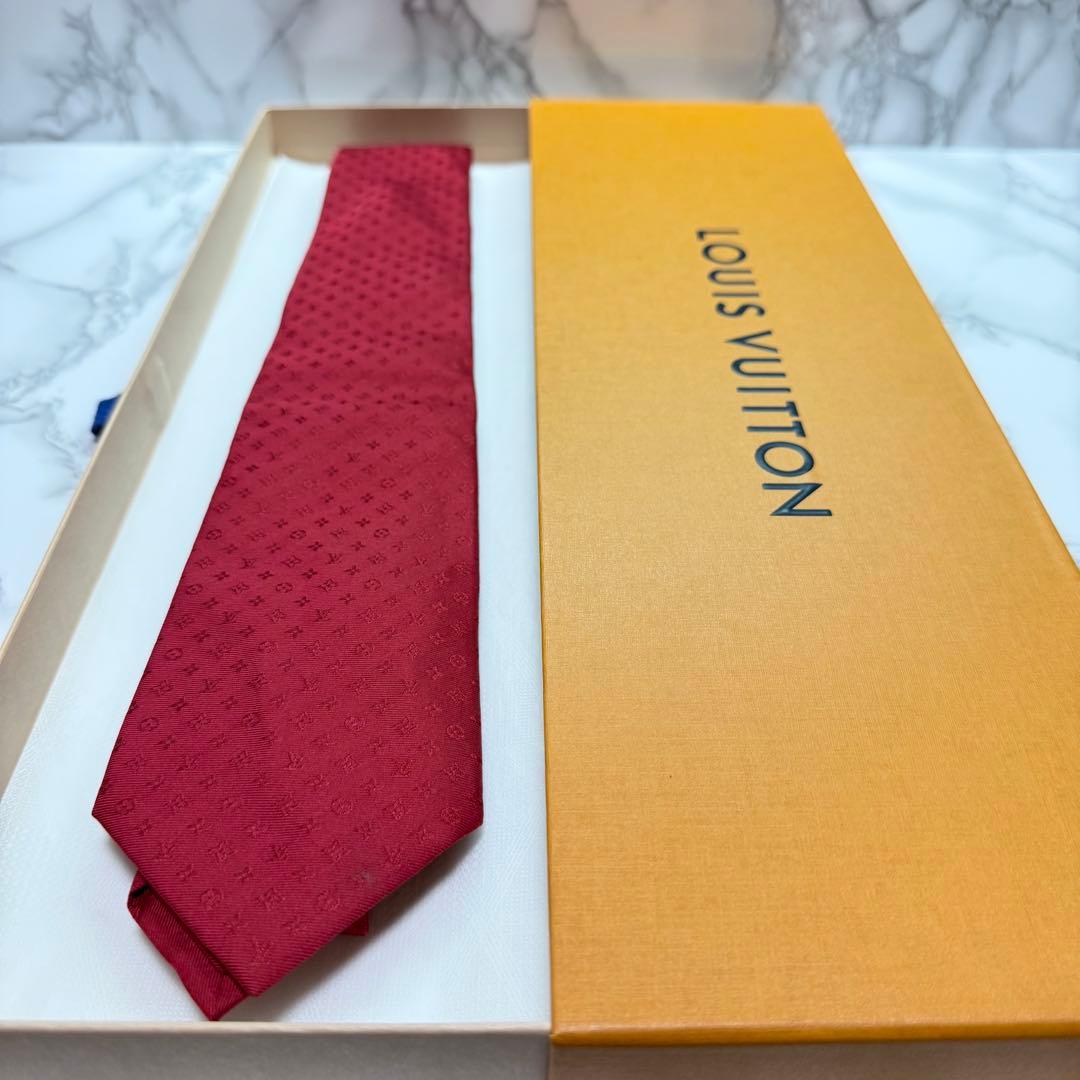 ✨美品✨ 現行 LOUIS VUITTON ネクタイ シルク100% モノグラム