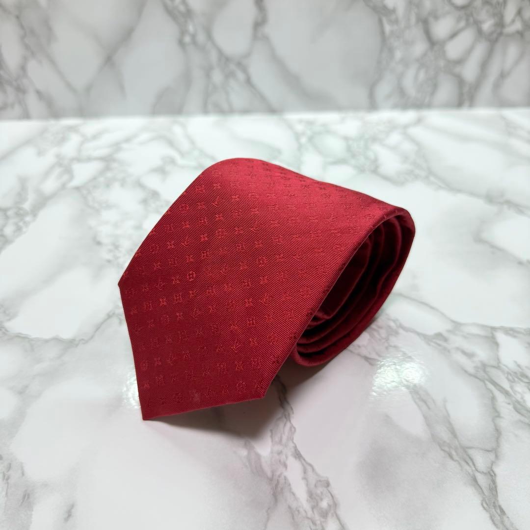 ✨美品✨ 現行 LOUIS VUITTON ネクタイ シルク100% モノグラム
