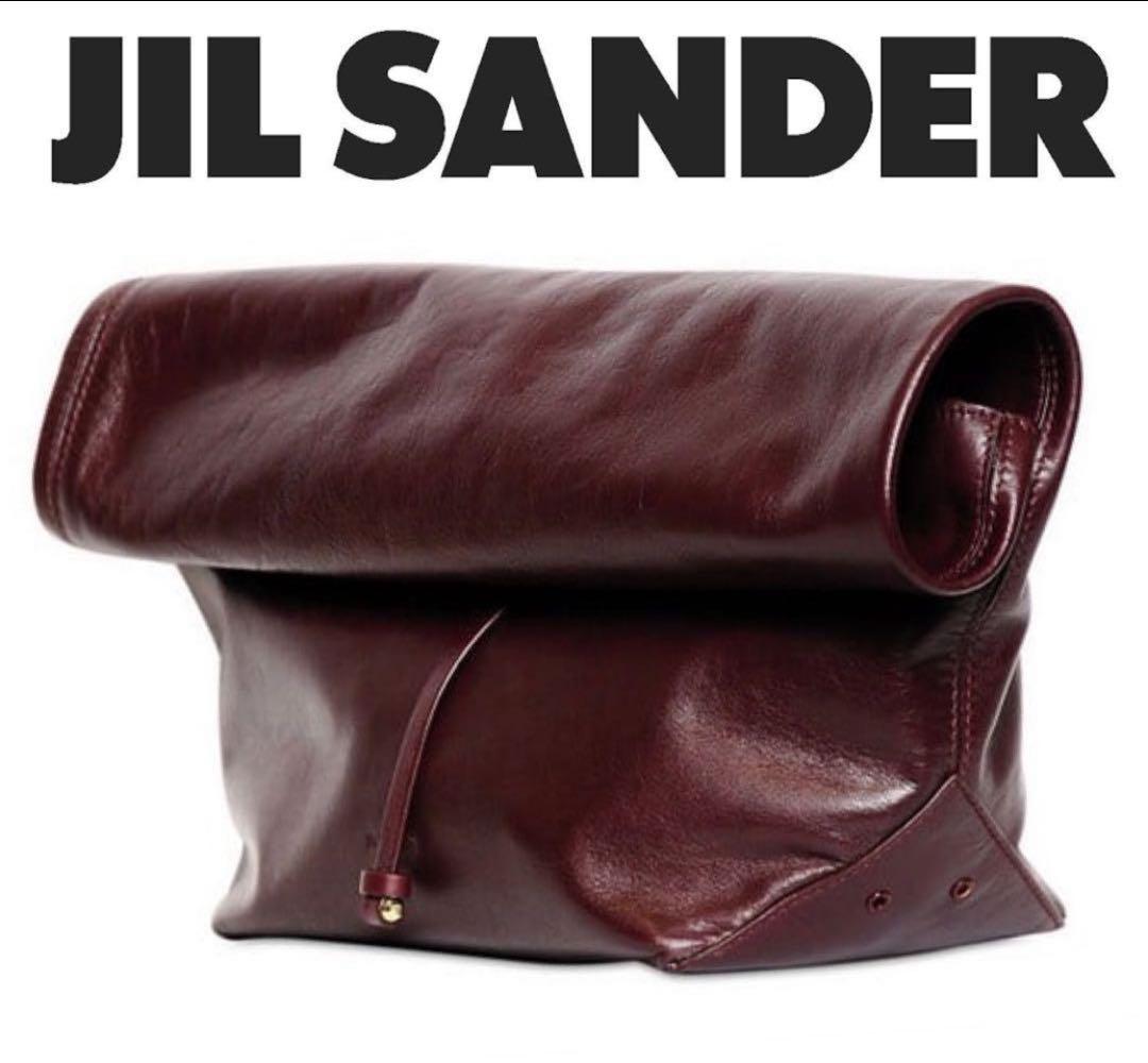 JIlSANDER ジルサンダー レザー クラッチ ボルドーdrawer