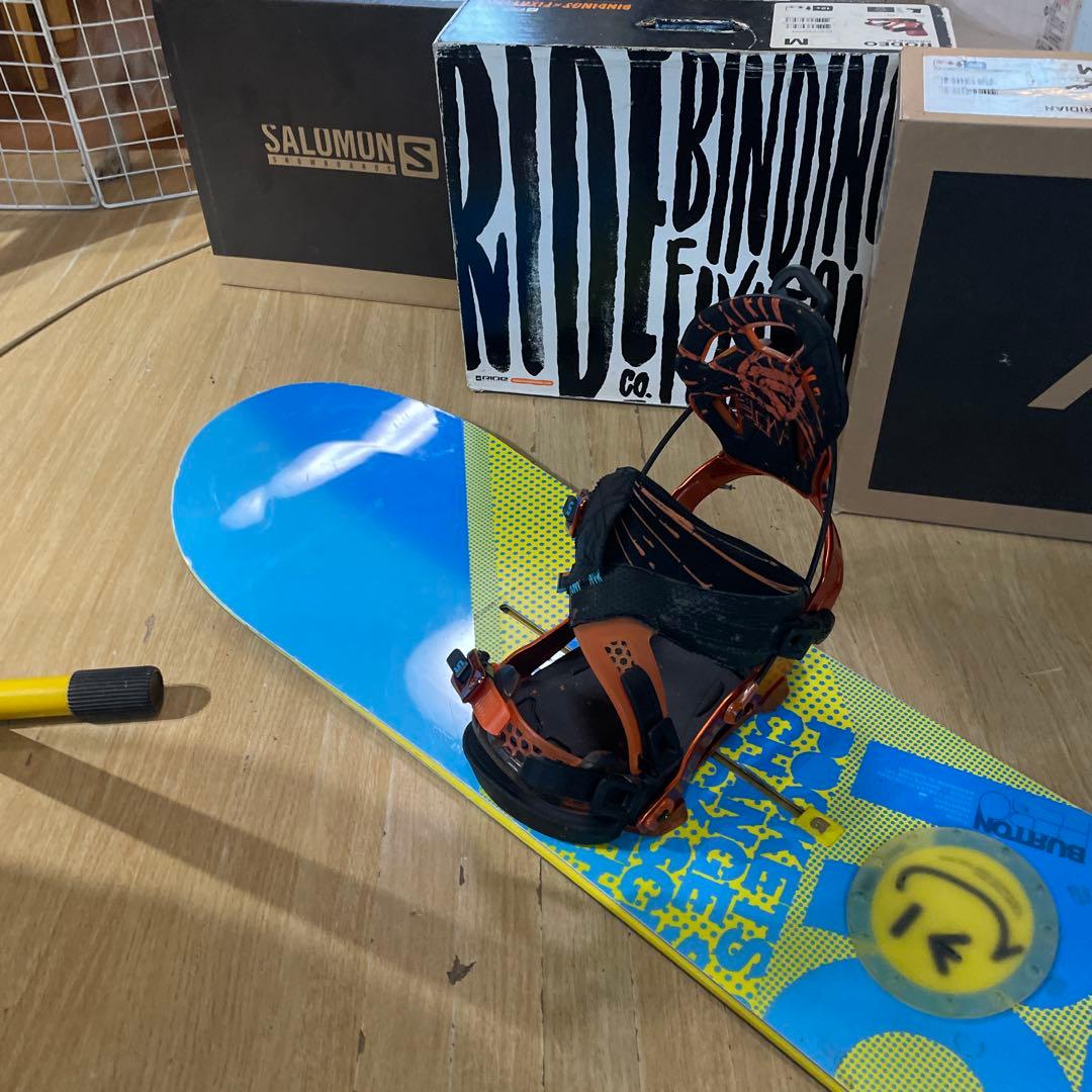 BURTON×FLOW　バートン　スノーボードセット　フロー　バインディング付