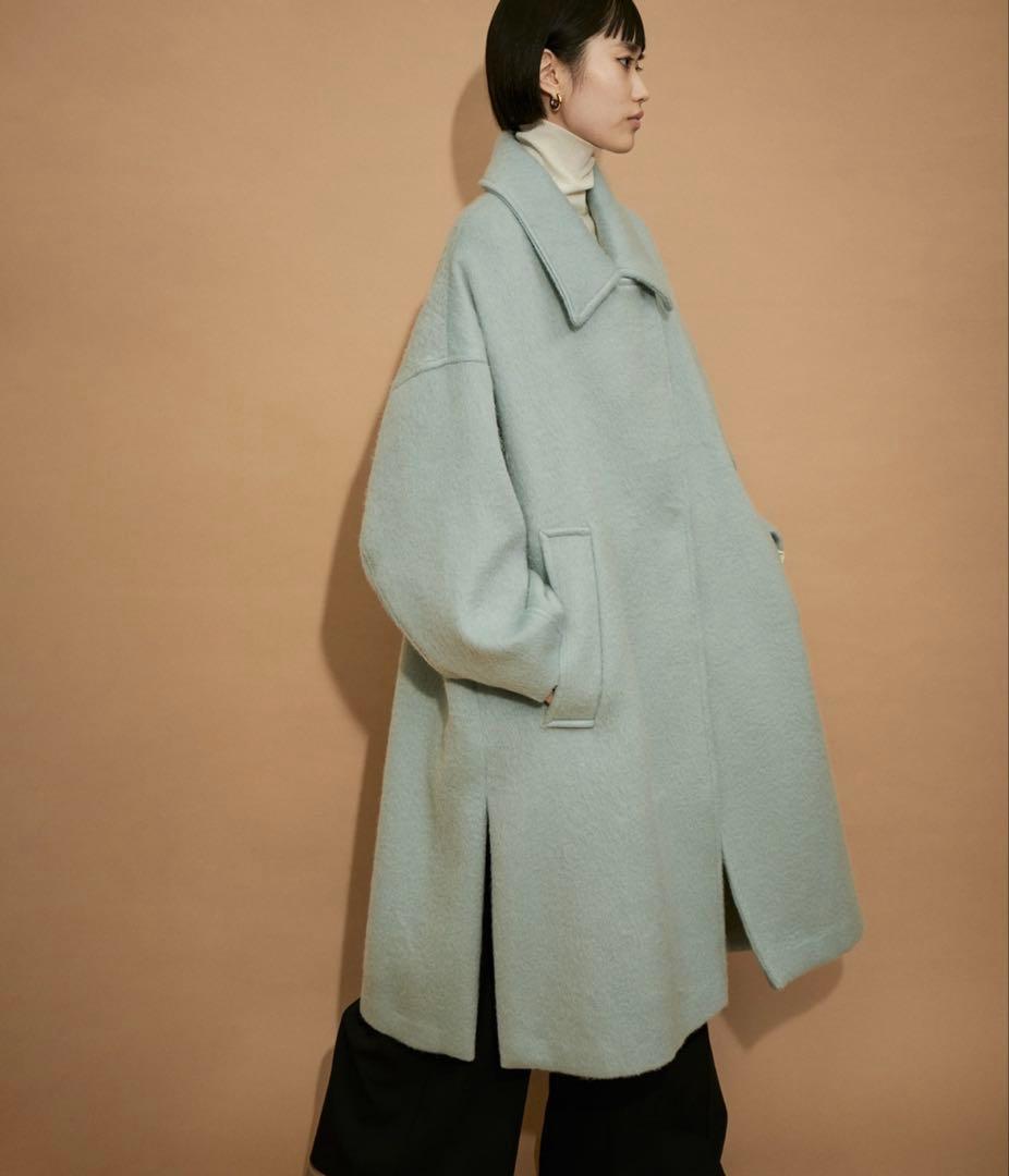 【アダムエロペ】ステンカラーシャギーコート