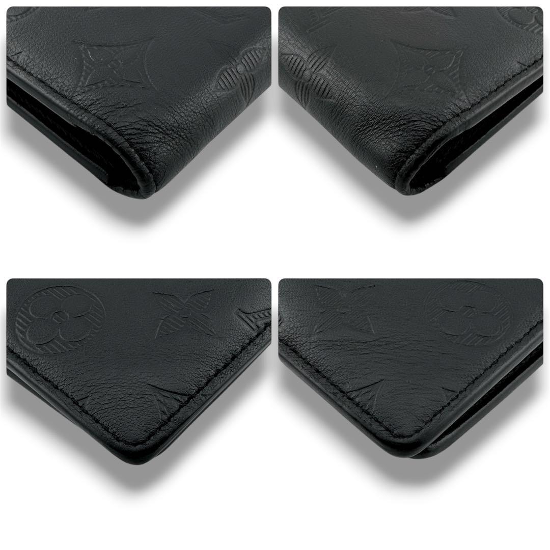 ルイヴィトン モノグラムシャドウ ポルトフォイユ ブラザ 二つ折り 長財布