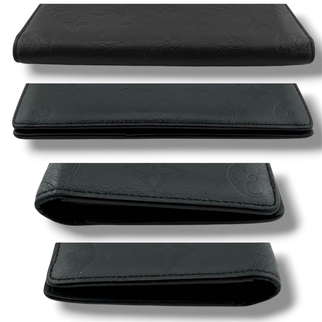 ルイヴィトン モノグラムシャドウ ポルトフォイユ ブラザ 二つ折り 長財布