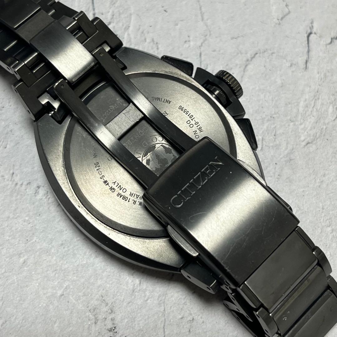 CITIZEN ATTESA エコドライブ ブラック腕時計　美品