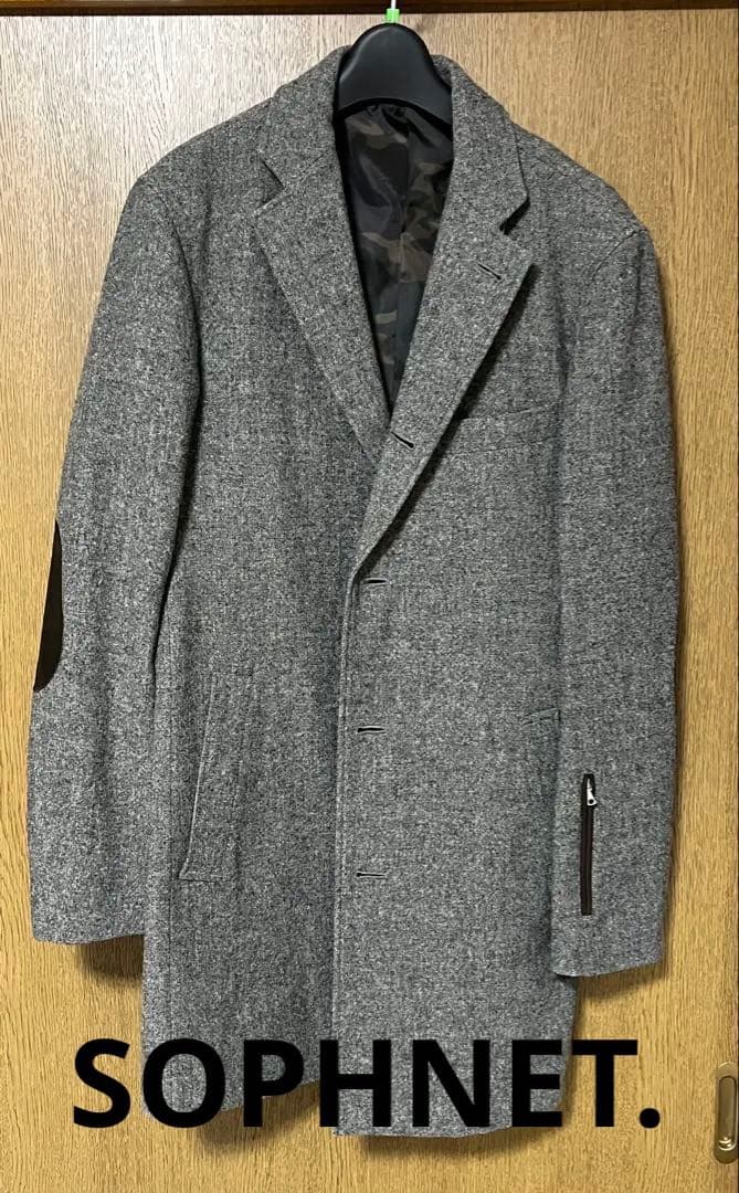 SOPHNET. コート 迷彩裏地 ウール
