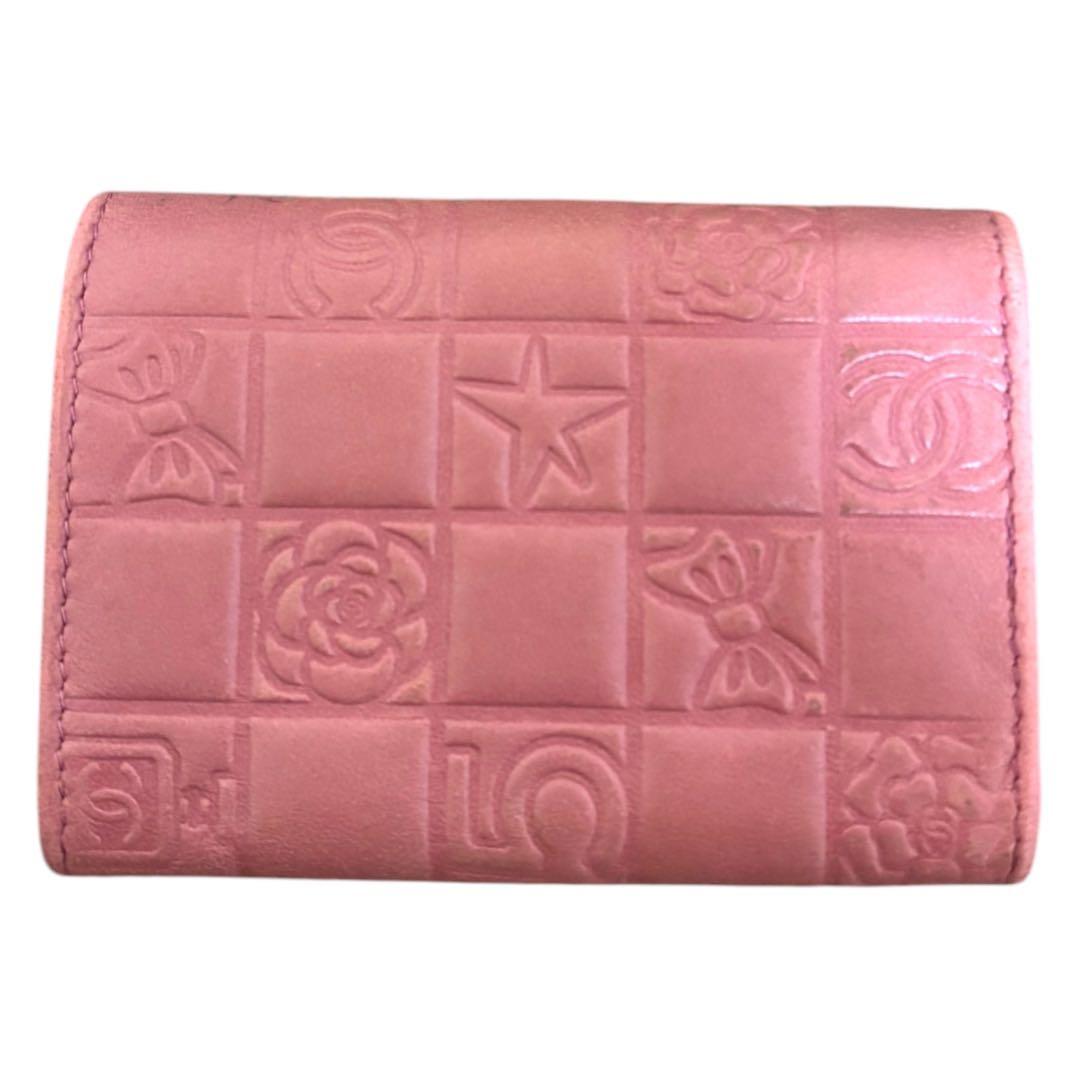 CHANEL シャネル★アイコン★ココマーク★ラムレザー★6連キーケース ピンク