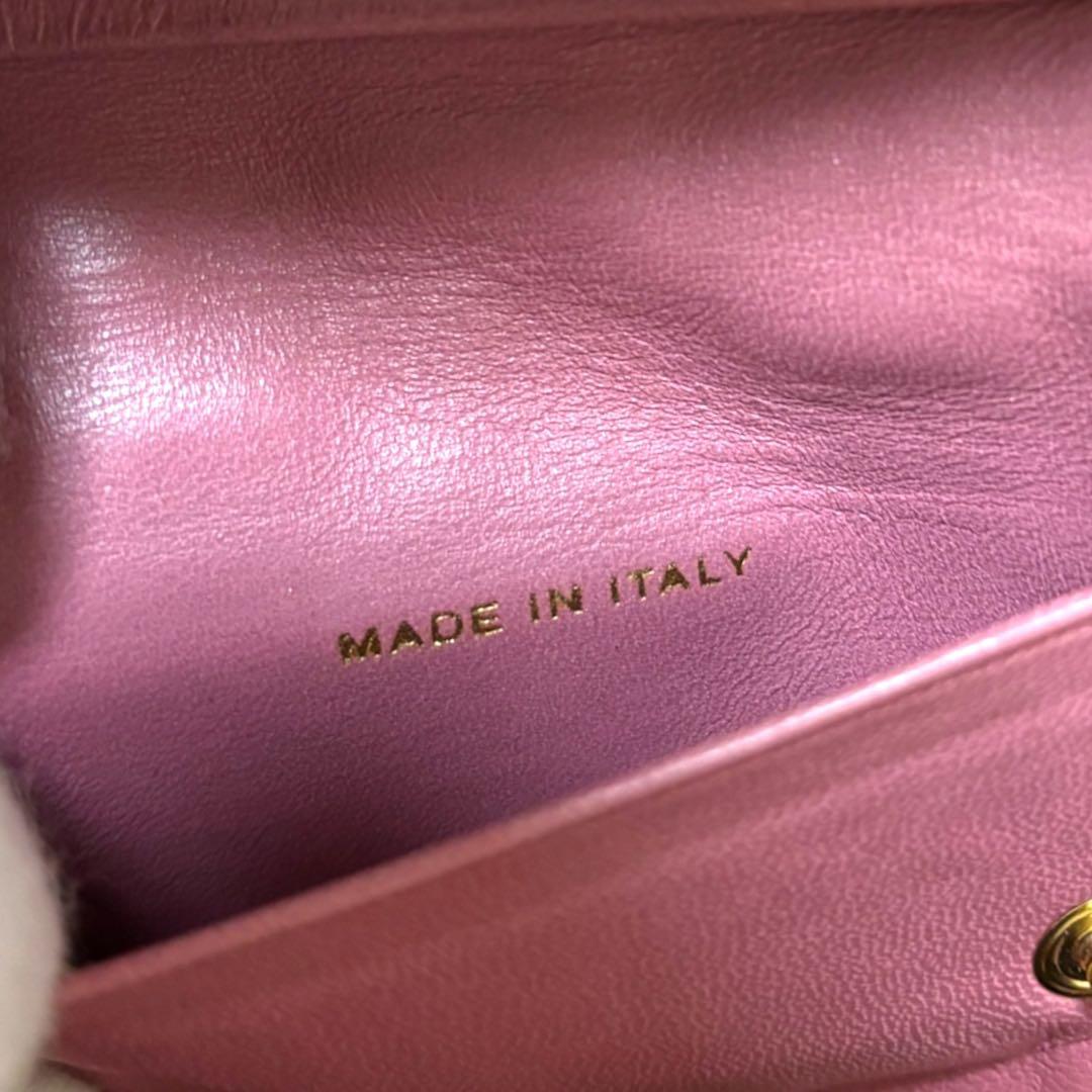 CHANEL シャネル★アイコン★ココマーク★ラムレザー★6連キーケース ピンク