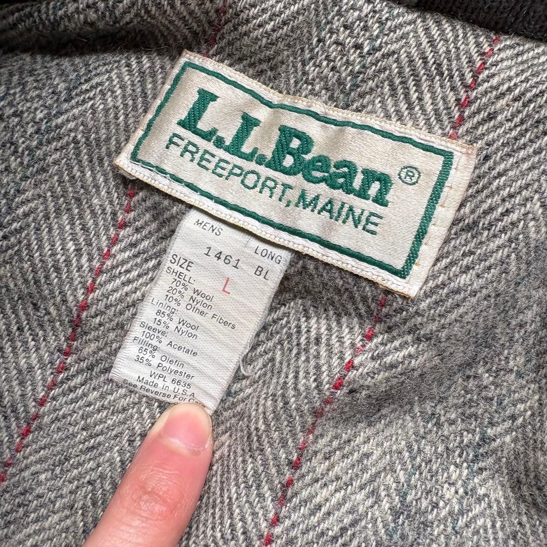80s L.L.Bean ストーム コート ウール USA製 サイズL