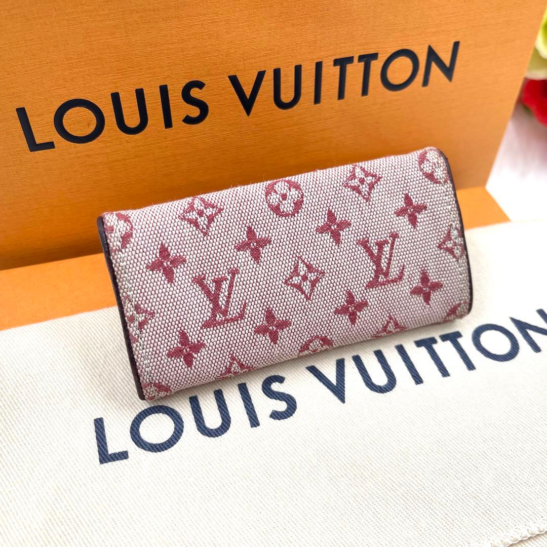 ルイヴィトン　モノグラムミニ　デニム　キーケース キーリング　キーホルダー561