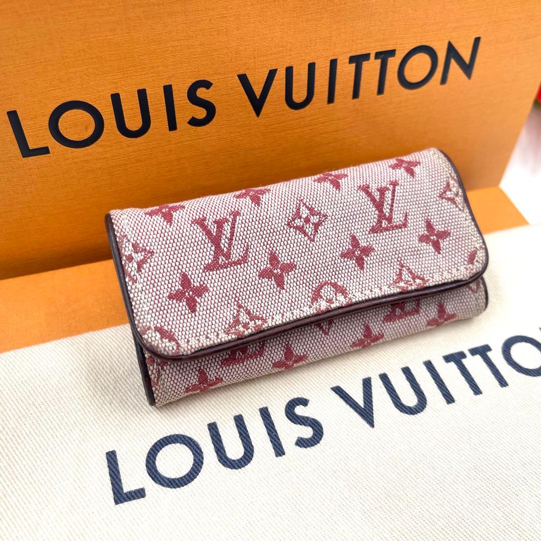 ルイヴィトン　モノグラムミニ　デニム　キーケース キーリング　キーホルダー561