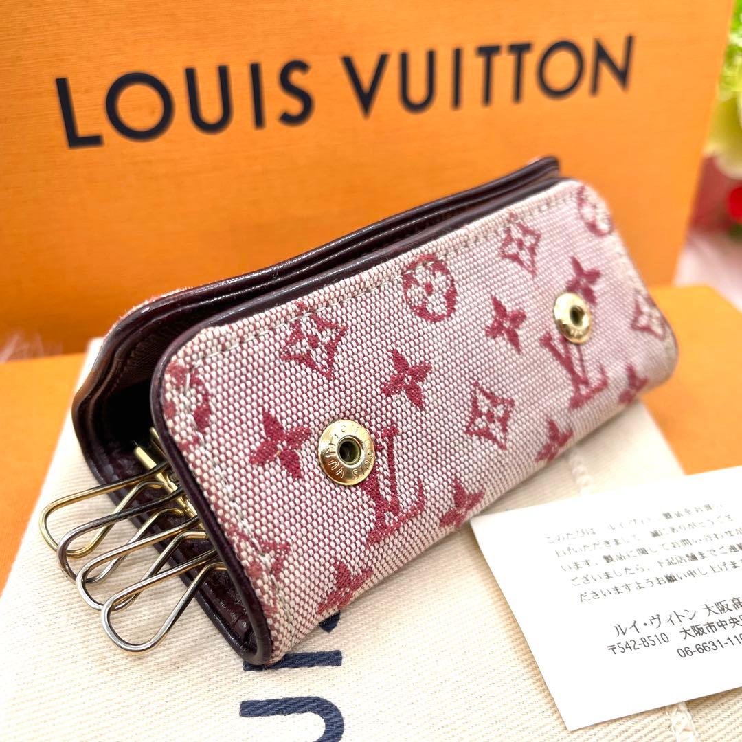 ルイヴィトン　モノグラムミニ　デニム　キーケース キーリング　キーホルダー561