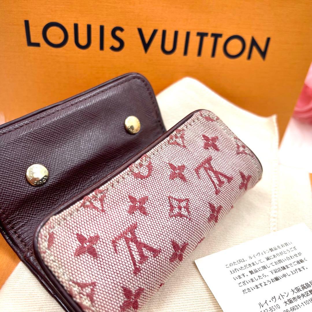 ルイヴィトン　モノグラムミニ　デニム　キーケース キーリング　キーホルダー561