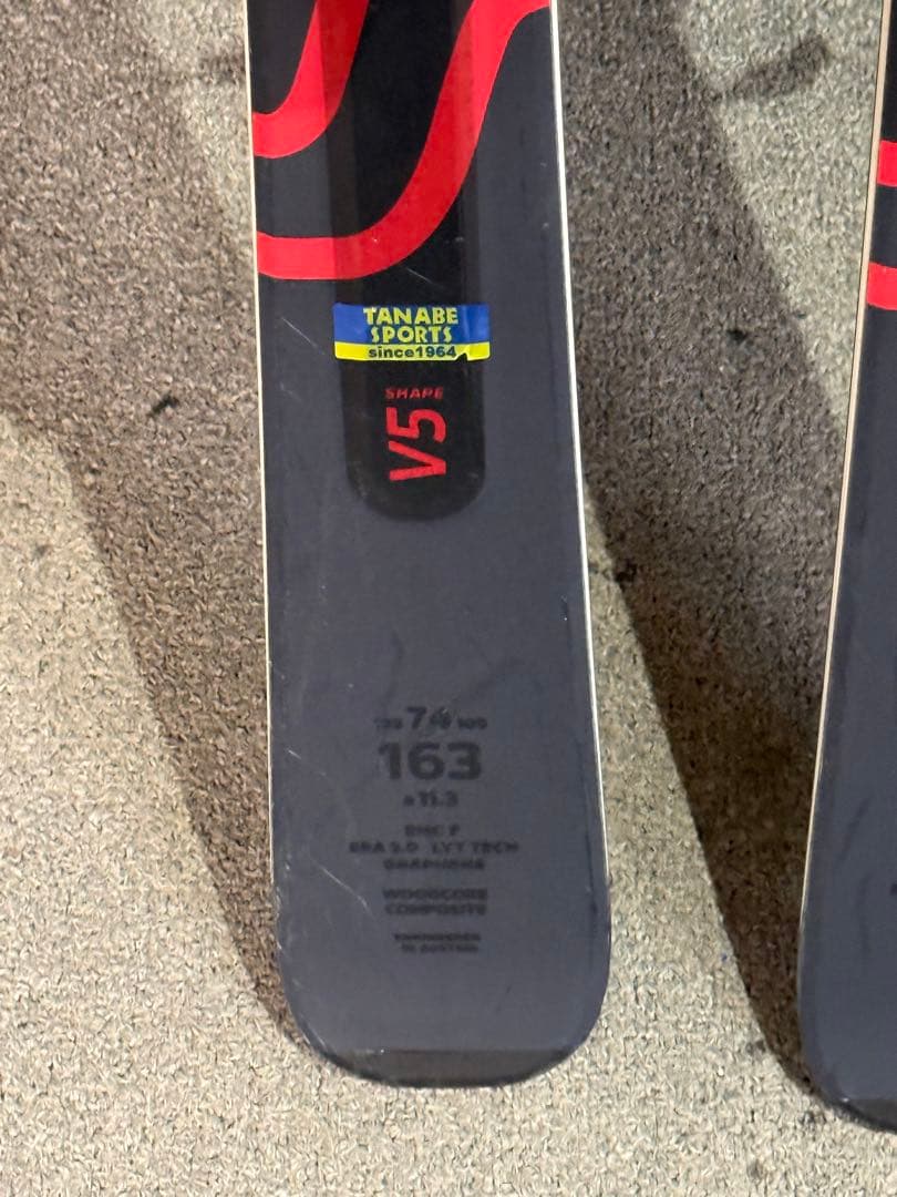 スキー板　HEAD SHAPE E.V5 2024-2025 163cm