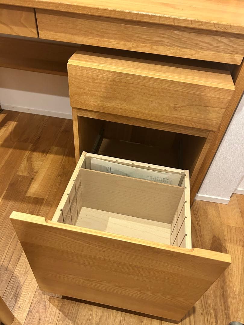 無印良品　オーク　デスク　 【引き取り限定（相模原市）】
