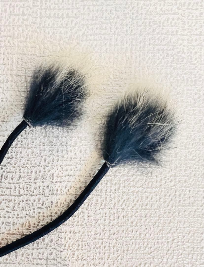 UGG 指だしグローブネイビー ファー付き