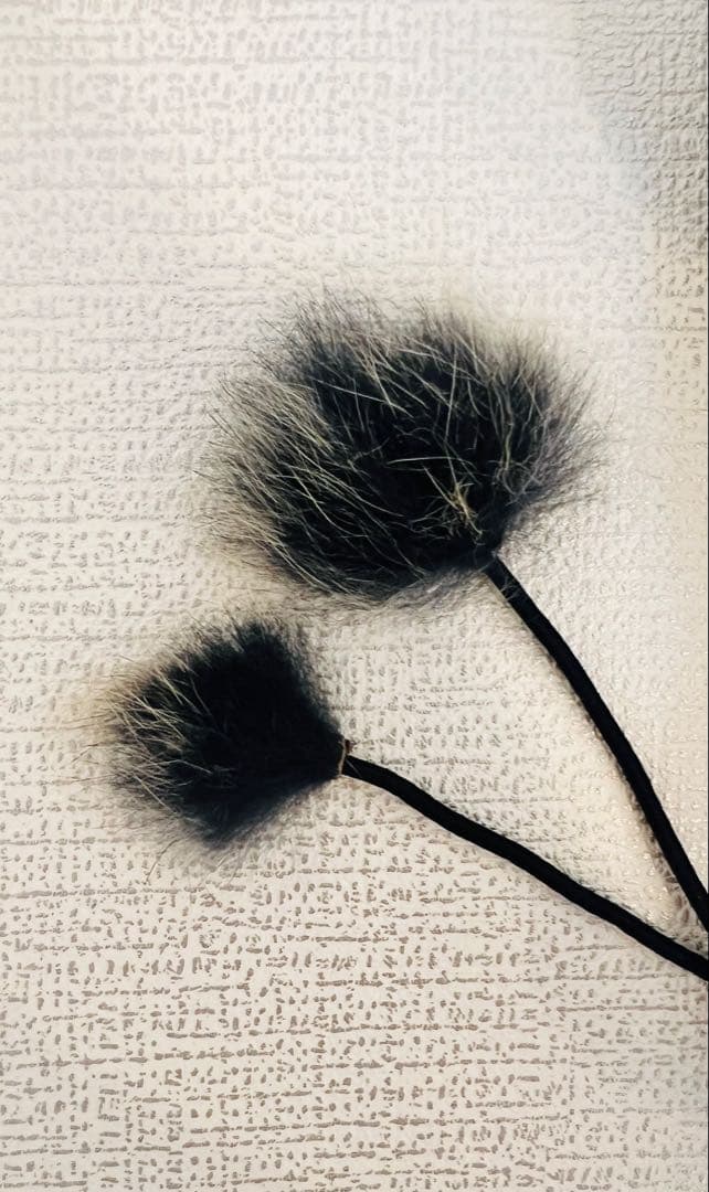 UGG 指だしグローブネイビー ファー付き