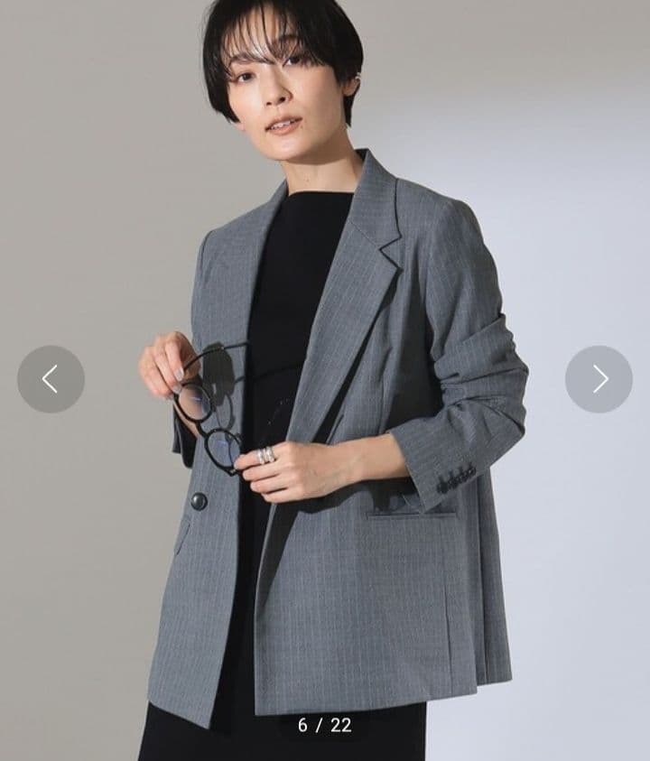 ◇美品◇Demj-Luxe BEAMS 2ボタンダブルブレストジャケット