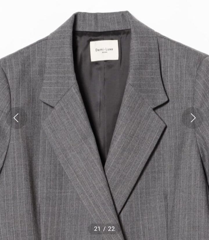 ◇美品◇Demj-Luxe BEAMS 2ボタンダブルブレストジャケット