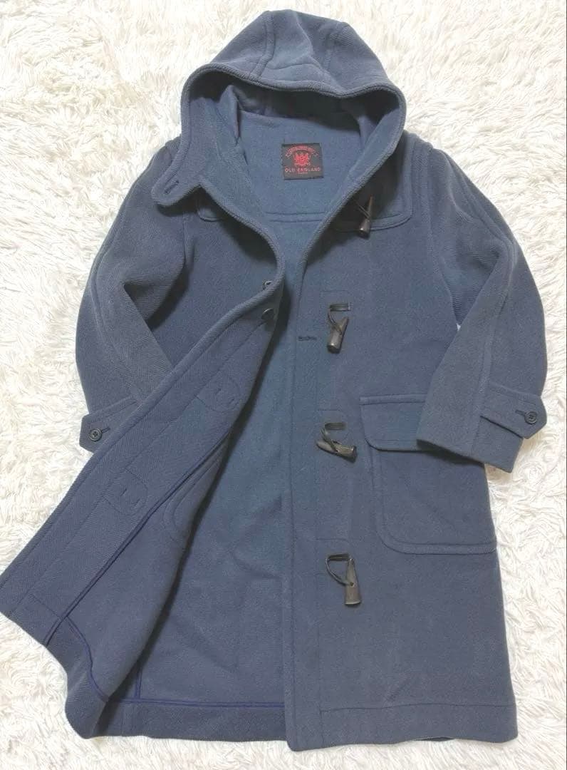 【希少カラー】OLD ENGLAND ダッフルコート　ウール　ヘリンボーン