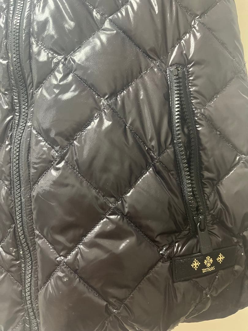 ✨美品TATRAS ✨迷彩×黒 リバーシブル レディース ダウンベスト サイズ1