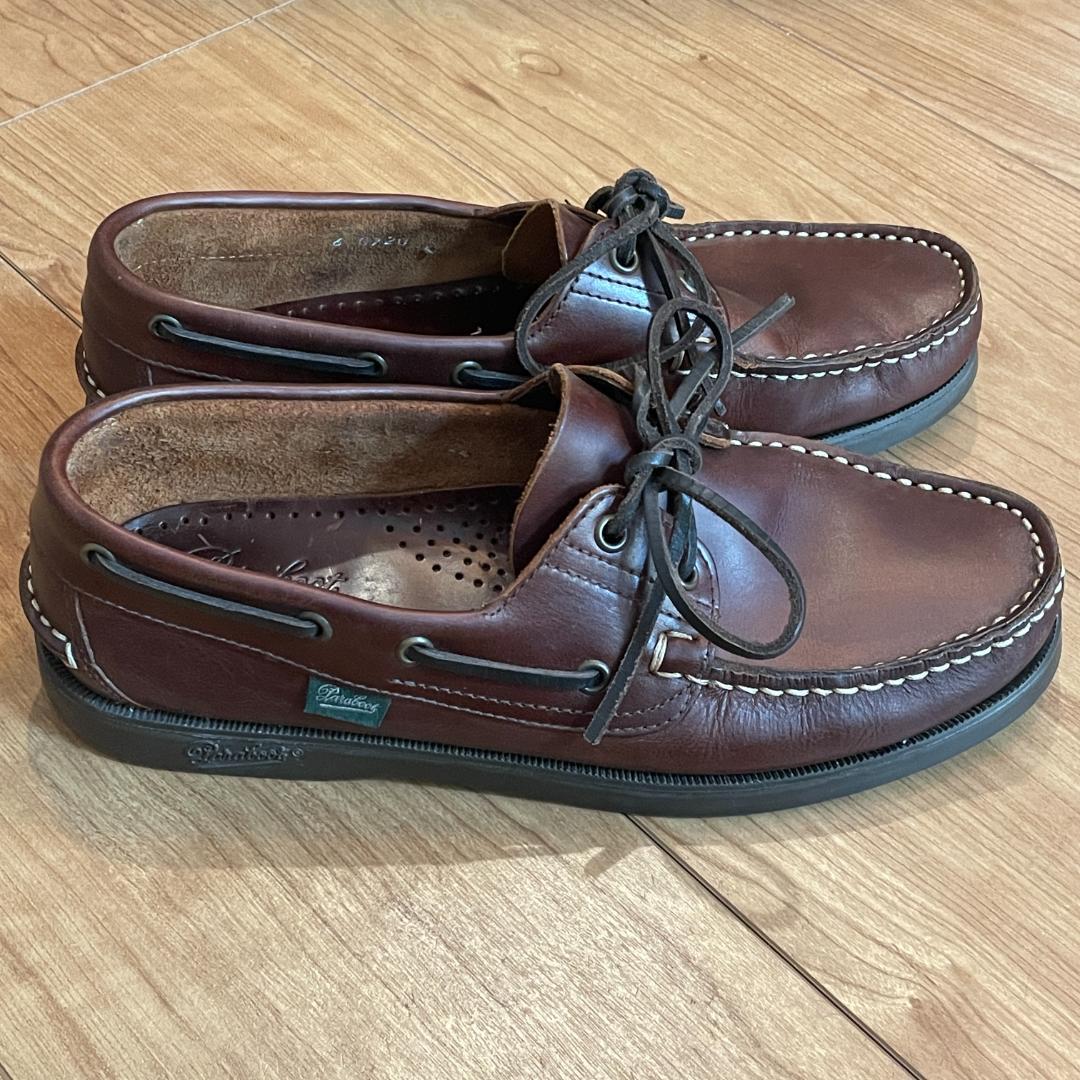 中古　パラブーツ　6 バース ブラウン　アメリカ Paraboot　0720