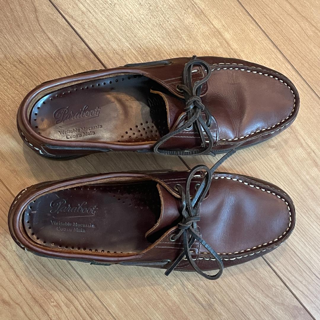 中古　パラブーツ　6 バース ブラウン　アメリカ Paraboot　0720