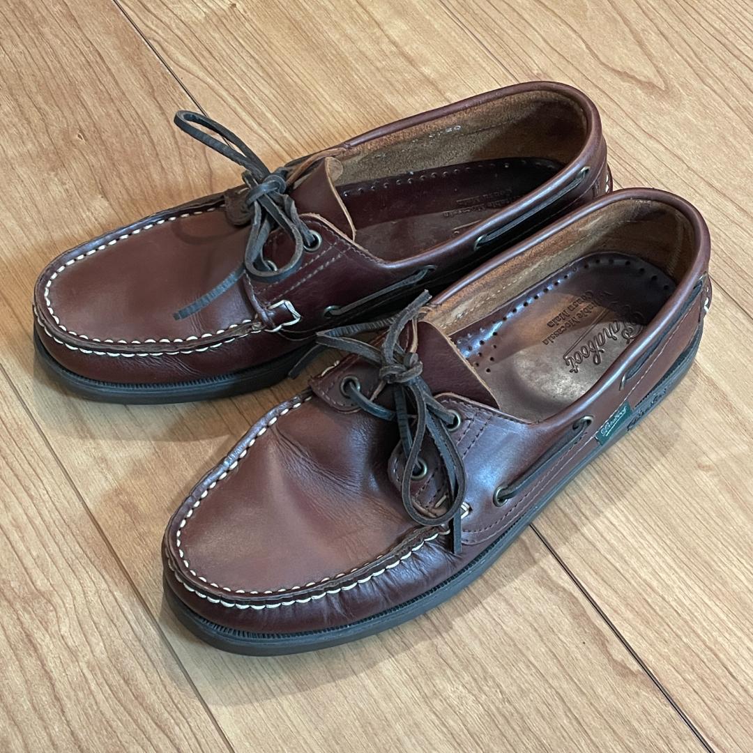 中古　パラブーツ　6 バース ブラウン　アメリカ Paraboot　0720