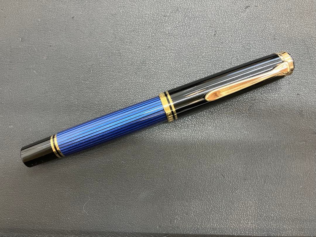 Pelikan 青黒万年筆 保証書付き