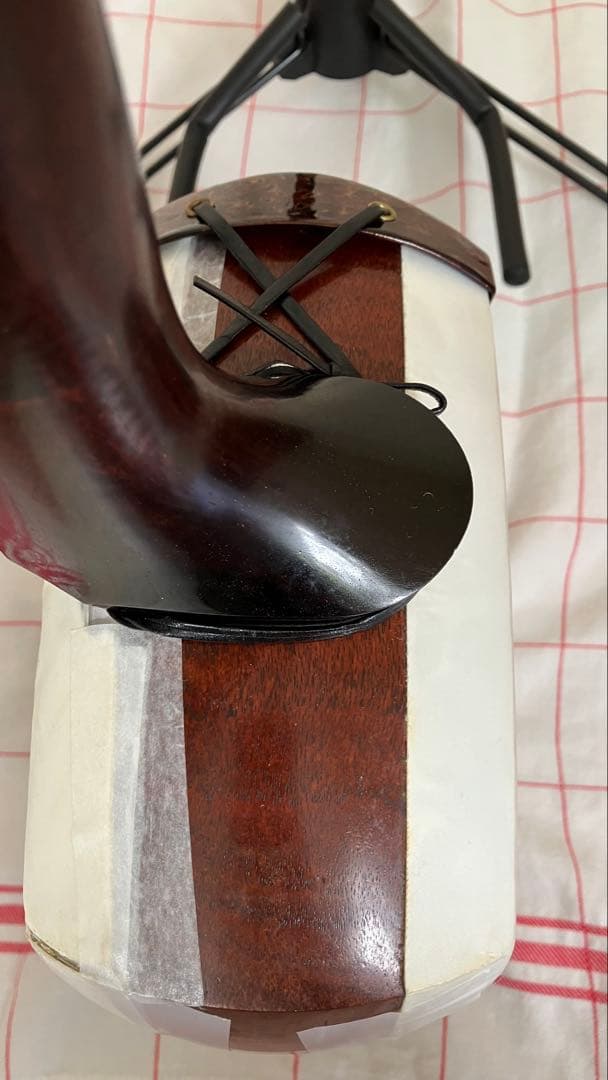 バ*友様 津軽三味線 太棹 紅木 人工皮革