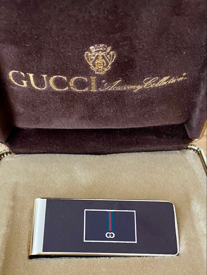 GUCCI Firenze マネークリップ ビンテージ　ケース付き