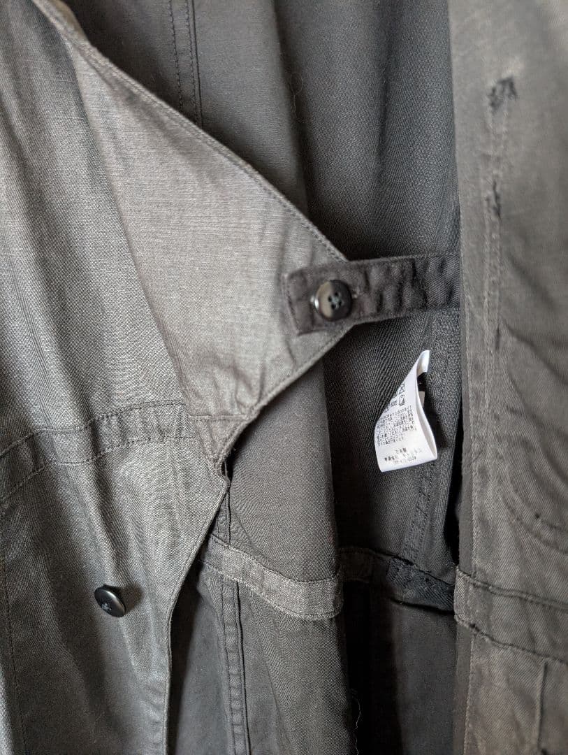 【美品】Kapital キャピタル ダークグレー ラップスタイル ロングコート