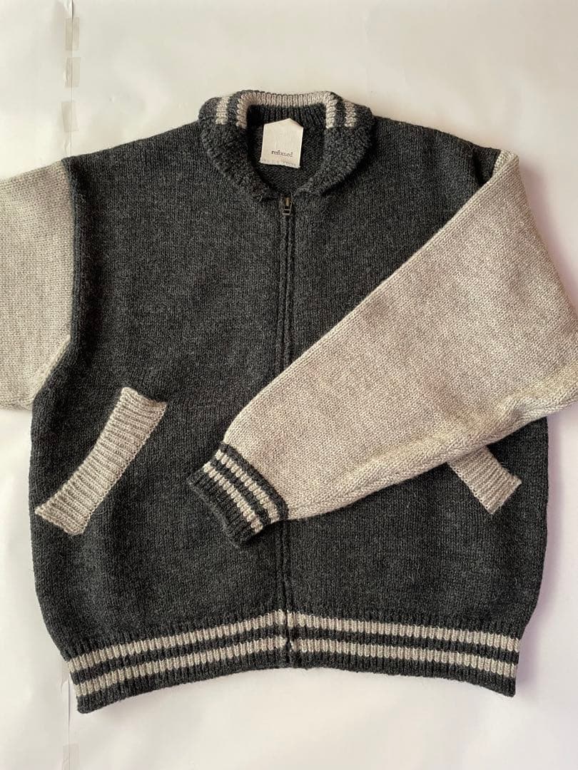 refomed リフォメッド スタジアム カウチンニット チャコール 22AW