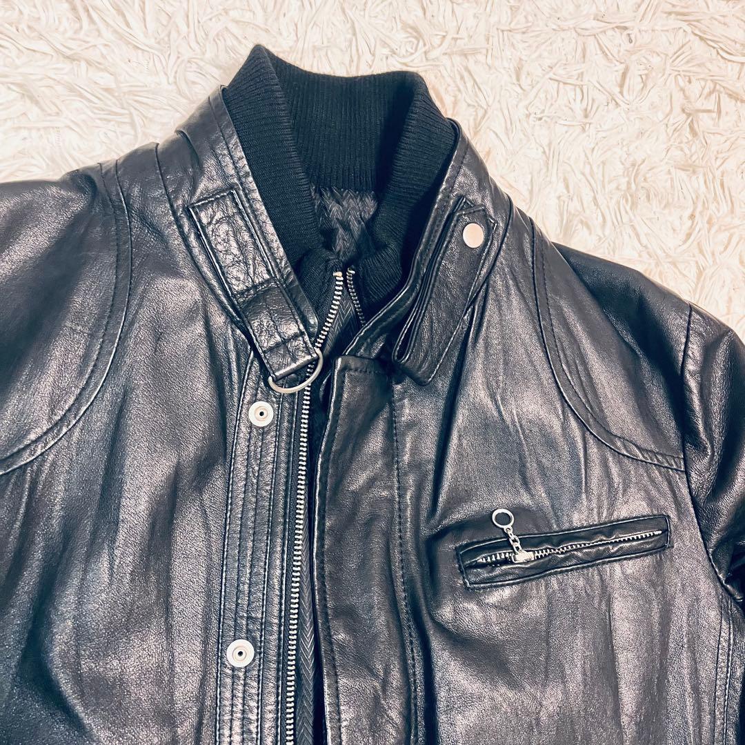ライダース　本革レザー ジャケット　レディースM