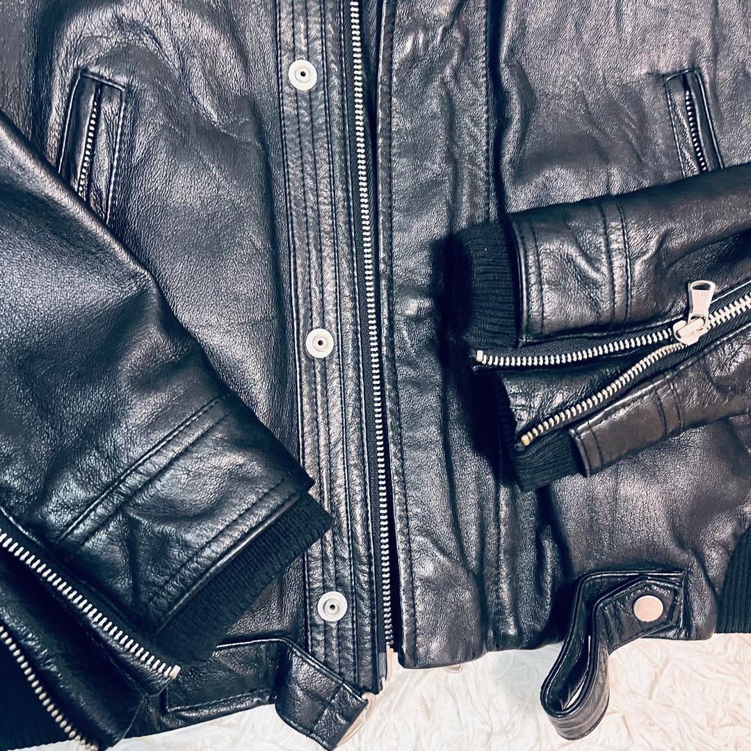 ライダース　本革レザー ジャケット　レディースM