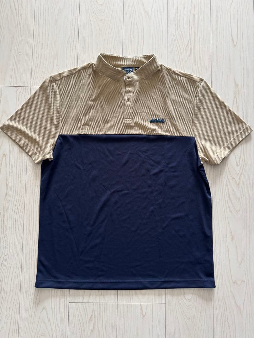 muta marine ポロシャツ サイズ8 ベージュ/ネイビー