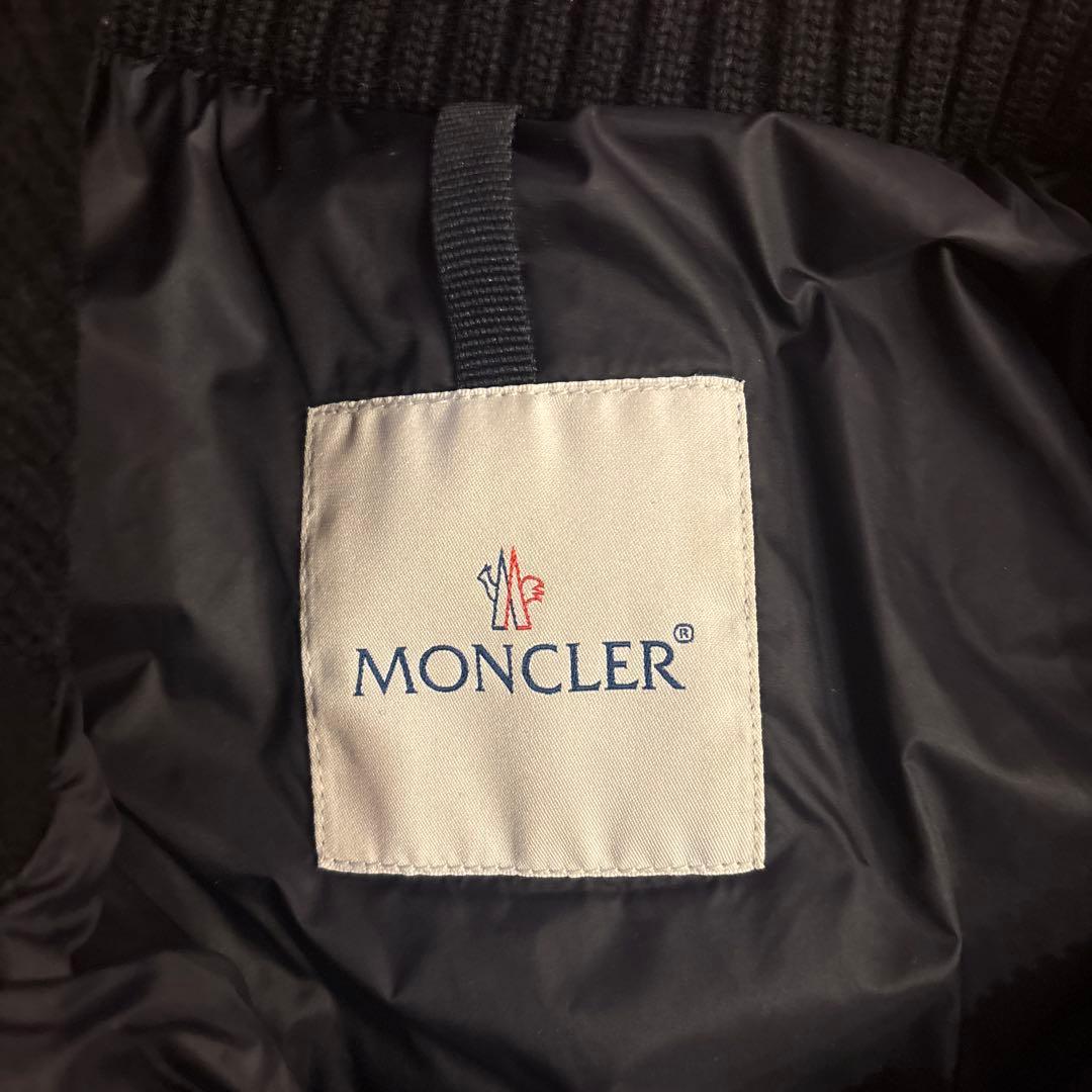 難あり年末値下げMONCLER ブラック ダウンベスト格安