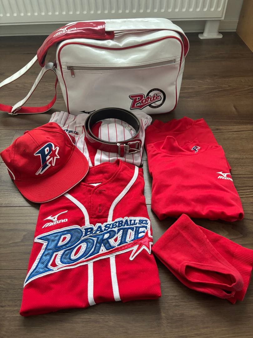 野球　ポルテ ウエア　 ユニフォームセット　バッグ付き 150 160