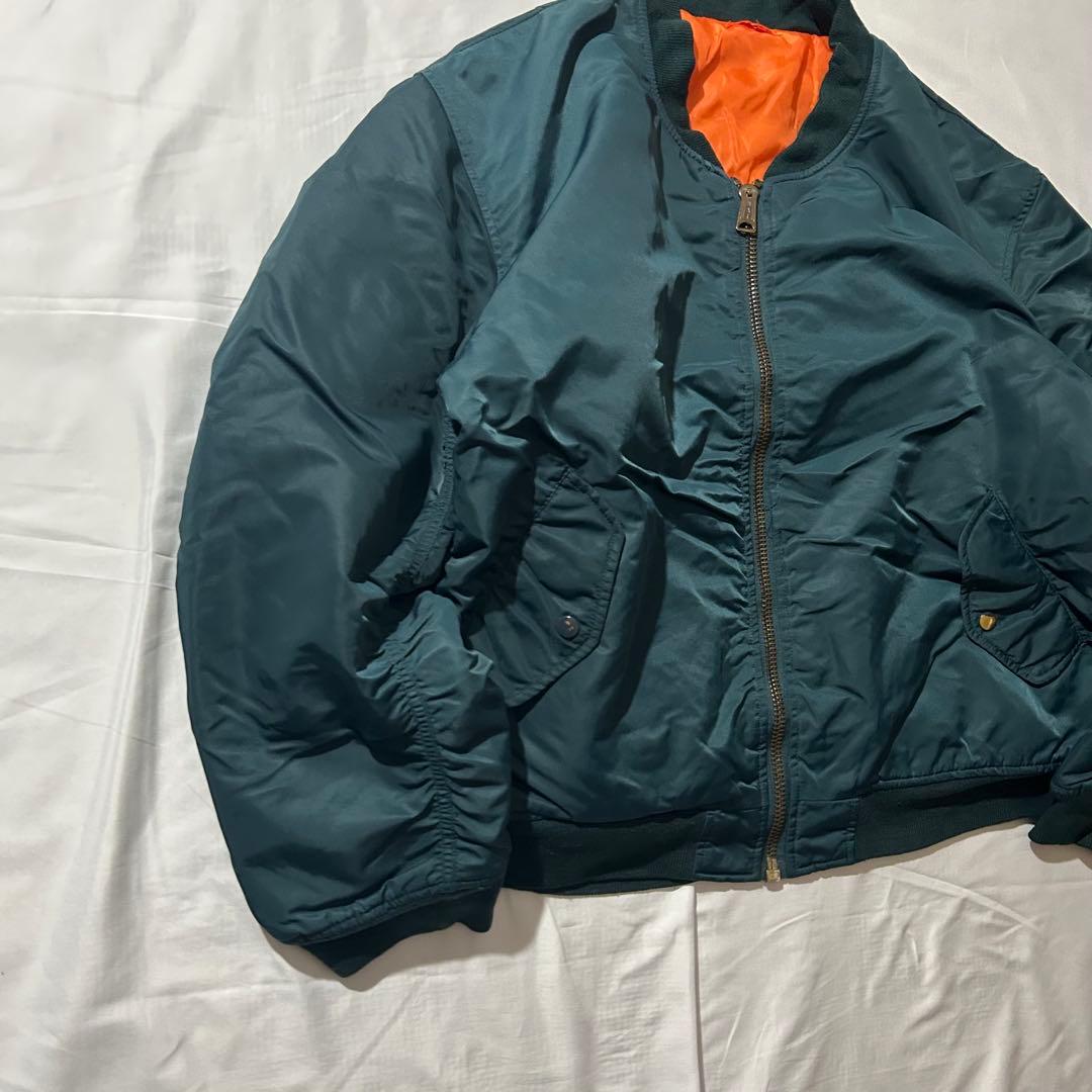 US AIR FORCE TYPE MA-1 フライトジャケットブルーグリーン