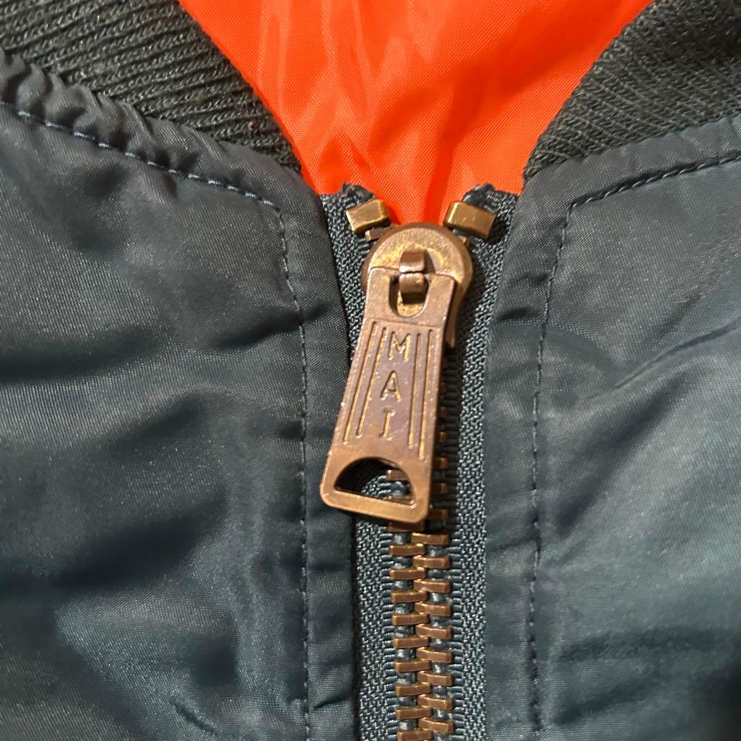 US AIR FORCE TYPE MA-1 フライトジャケットブルーグリーン