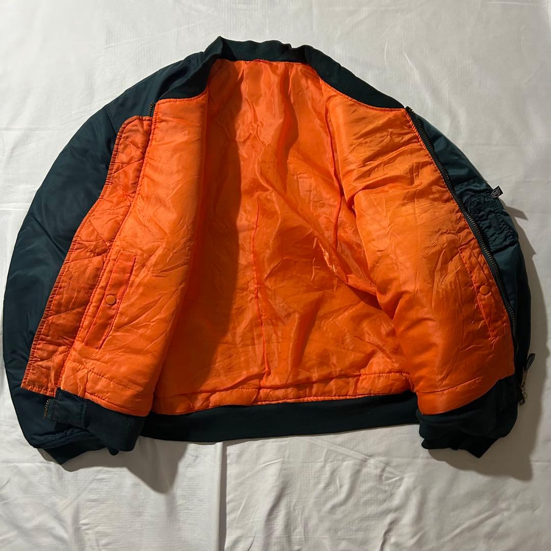 US AIR FORCE TYPE MA-1 フライトジャケットブルーグリーン