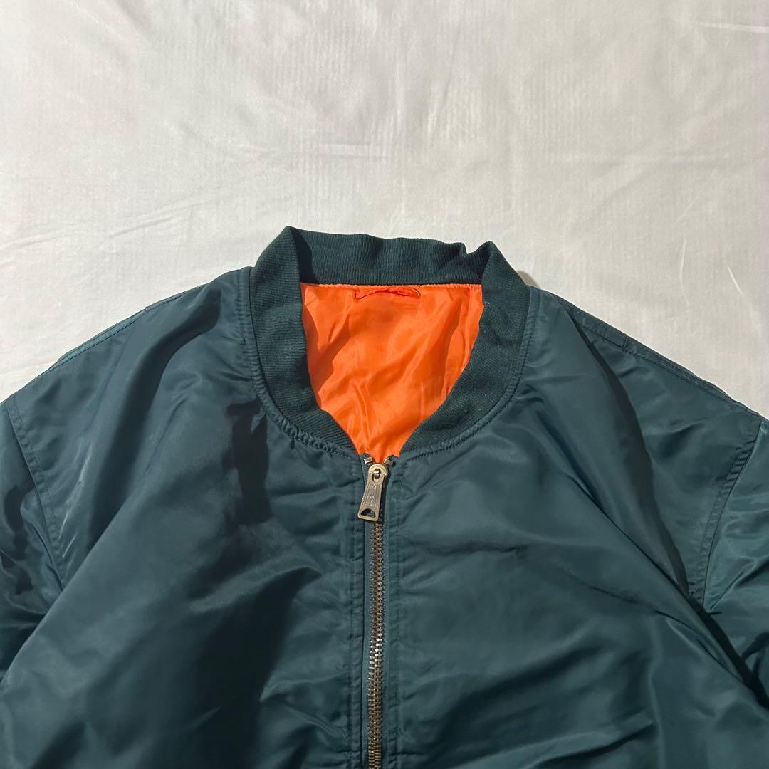 US AIR FORCE TYPE MA-1 フライトジャケットブルーグリーン