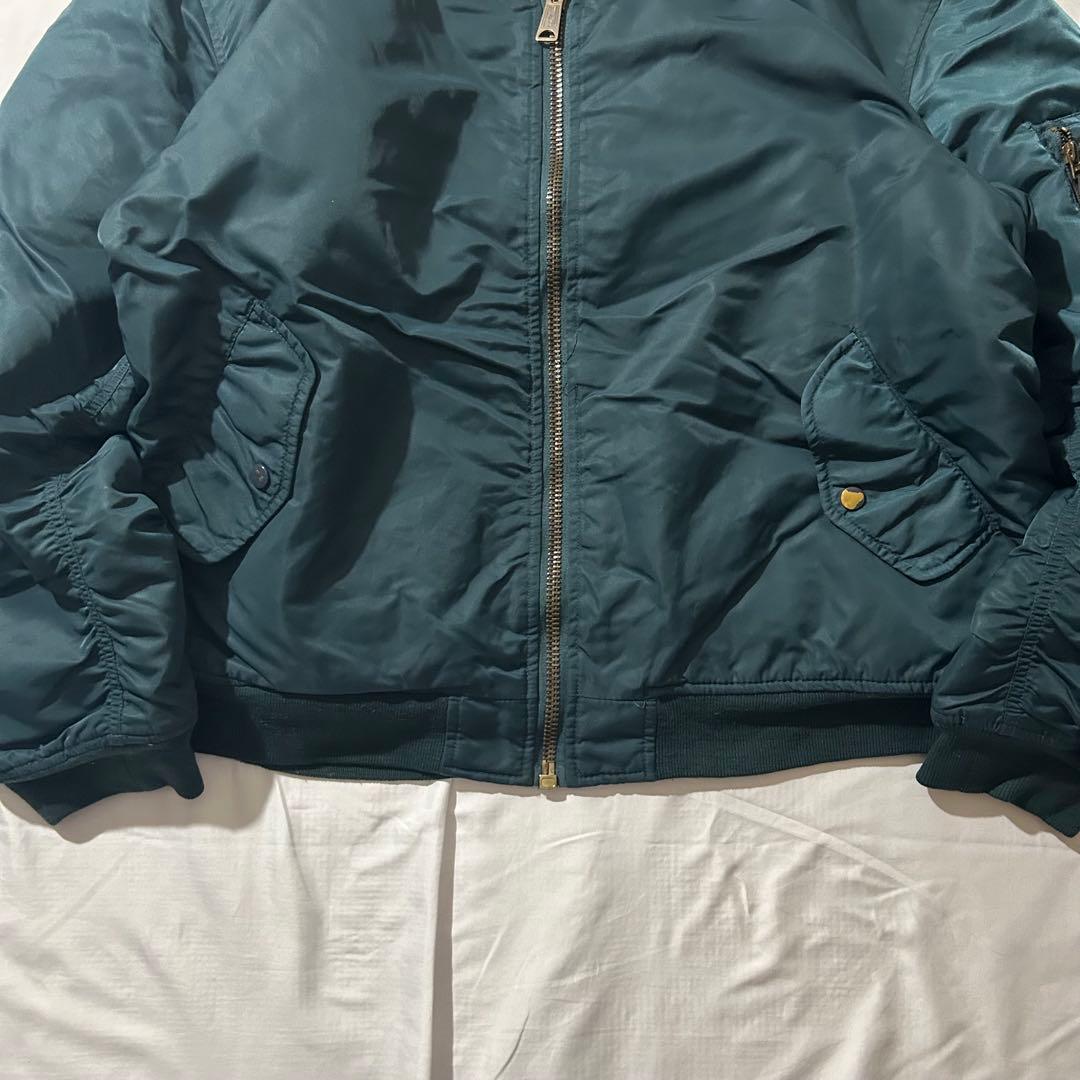 US AIR FORCE TYPE MA-1 フライトジャケットブルーグリーン