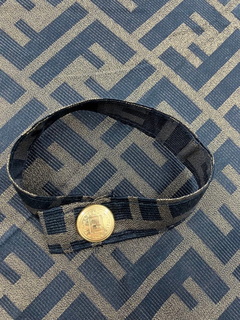 FENDI フェンディ ズッカ柄 アンブレラ キャンバス 折りたたみ傘 ケース付