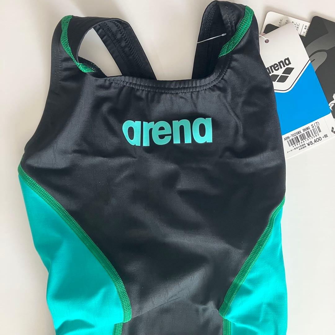 【新品Sサイズ】arena/アリーナ 女性用競泳水着 ハイレグ競泳水着：BKMG