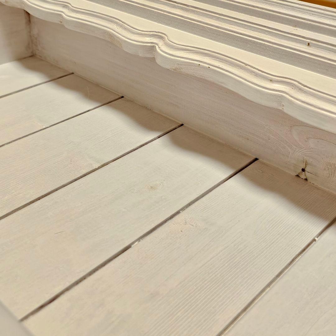 O*i様 木製カントリーシェルフ　訳あり　ホワイト　シャビー　アンティーク　壁掛