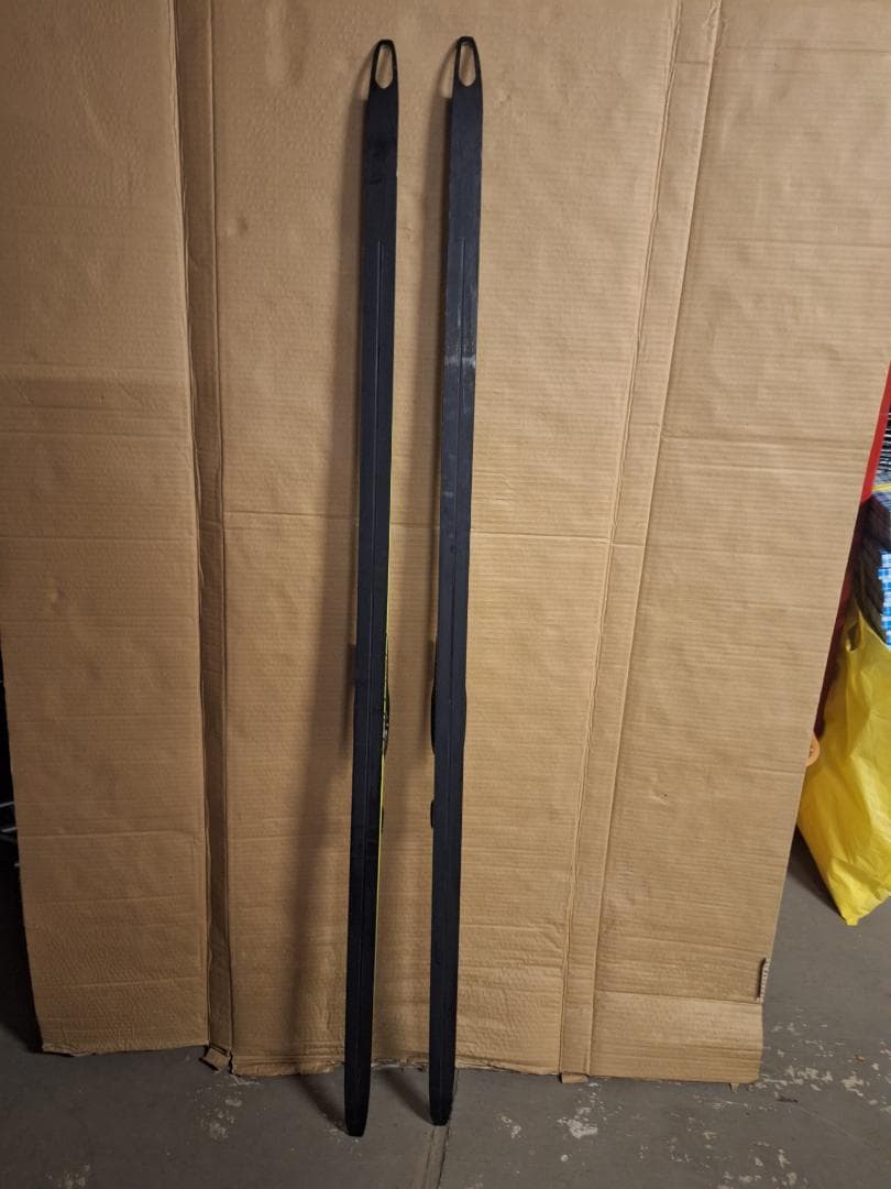 FISCHER スキー板 黒/黄 バインディング付き